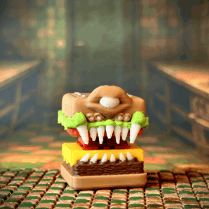 Mimic Burger Fidget Clicker